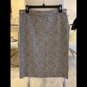 BRAND NEW Michael Kors Black & White Pencil Skirt